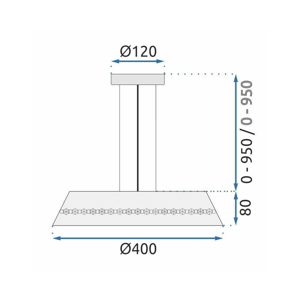 Hängelampe Cristal APP1028-CP
