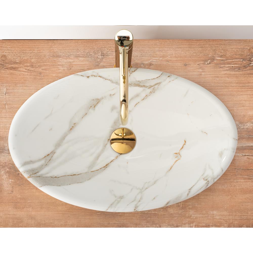 Nadgradni umivaonik Pamela Shiny Aiax Marmur