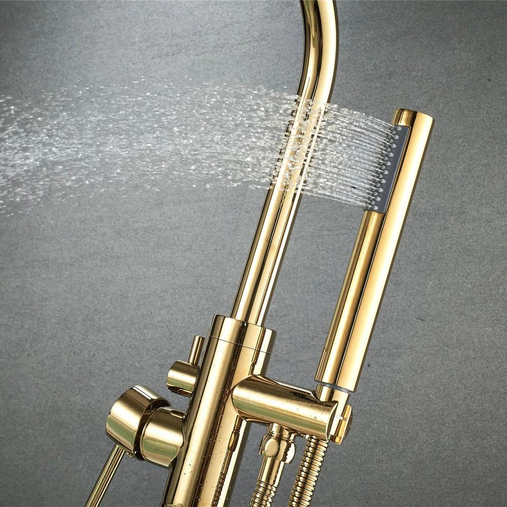 Free-standing faucet Rea Lungo Gold