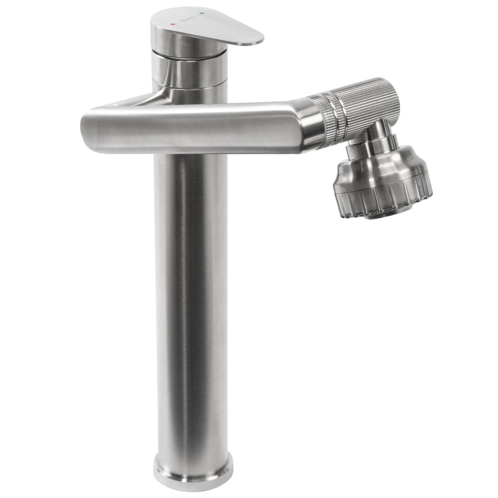 Baterie pentru baie Rea PACO Nickel Brush INOX High