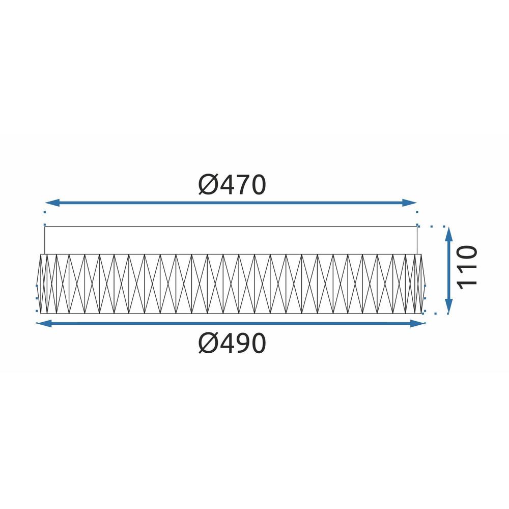 Deckenleuchte APP1744-C 50 cm CHROME