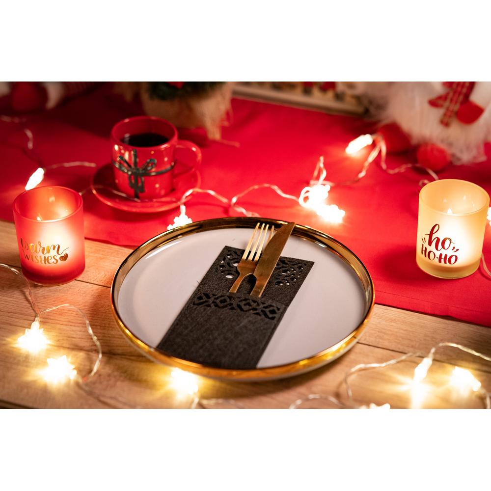 Pokrowiec na sztućce Świateczny 4 szt KF357-4B