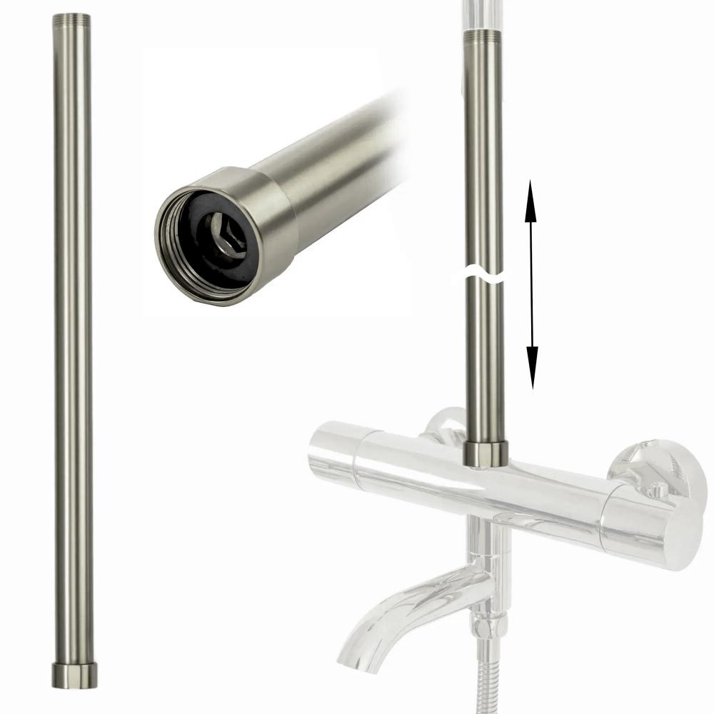 Prodloužení pro vanovou/sprchovou soupravu brush nickel 50cm