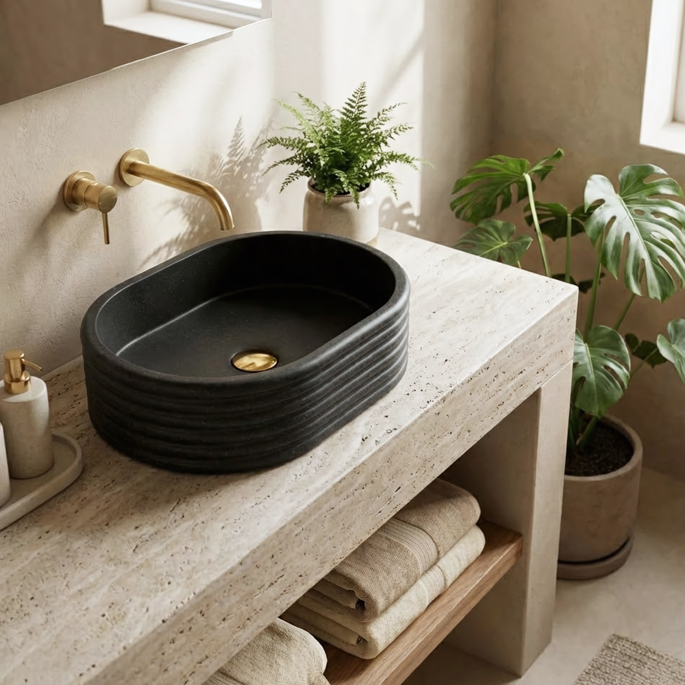Countertop Basin Rea Nicoletta Black