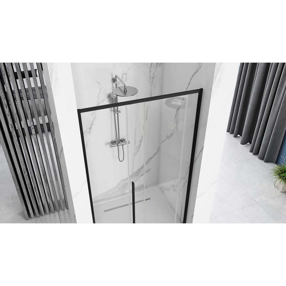 Shower doors SOLAR BLACK MAT 120