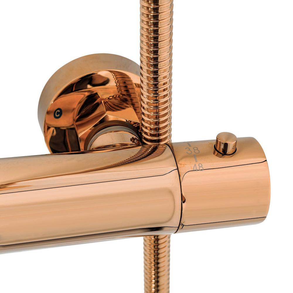 Rea Lungo Copper dušas un vannas komplekts ar termostatu