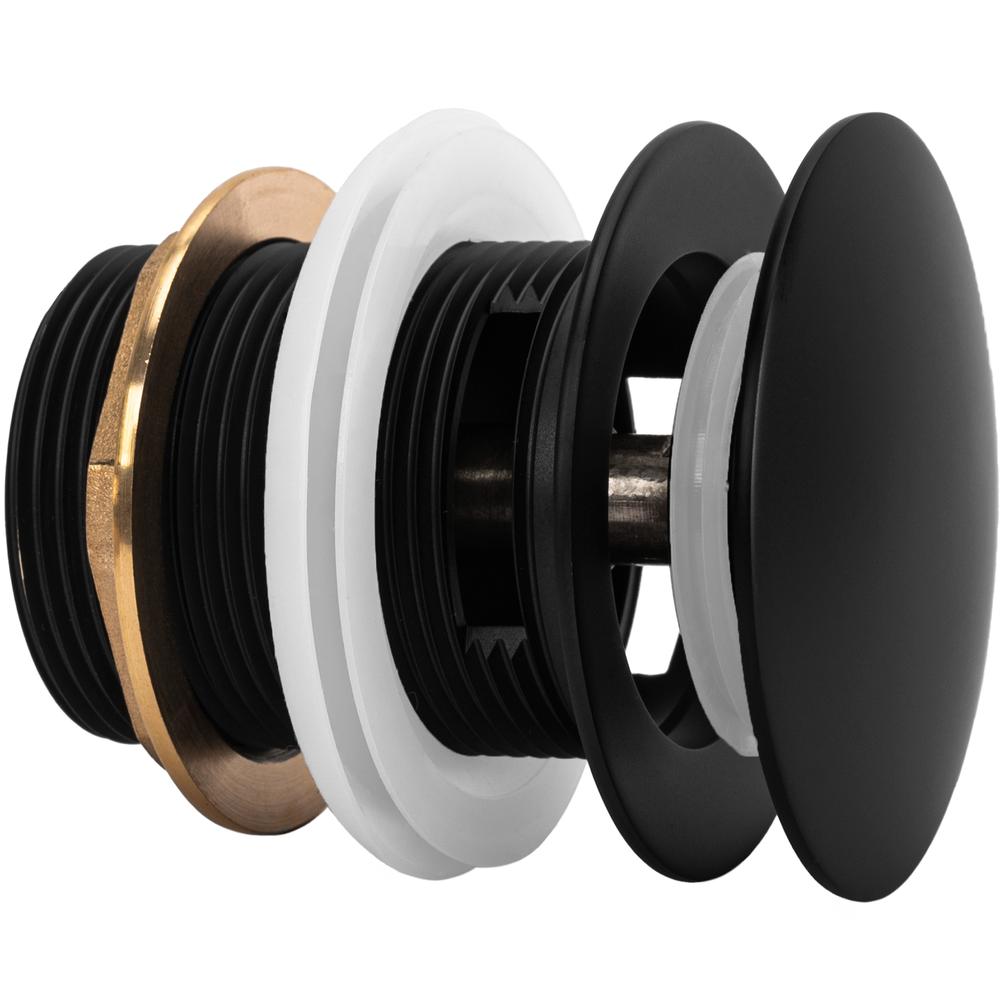 Wanne Stöpsel Klik-Klak Rea Black 6cm