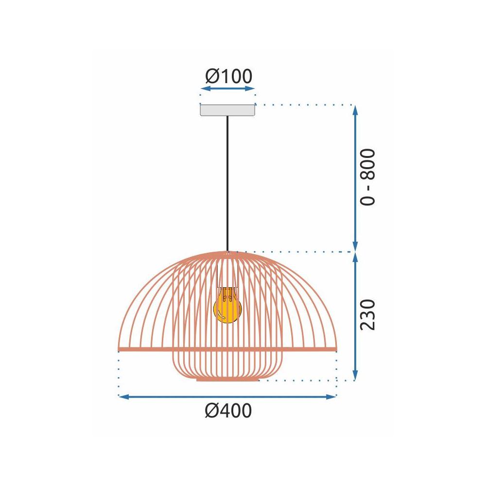 Deckenlampe NATURAL APP888-1CP