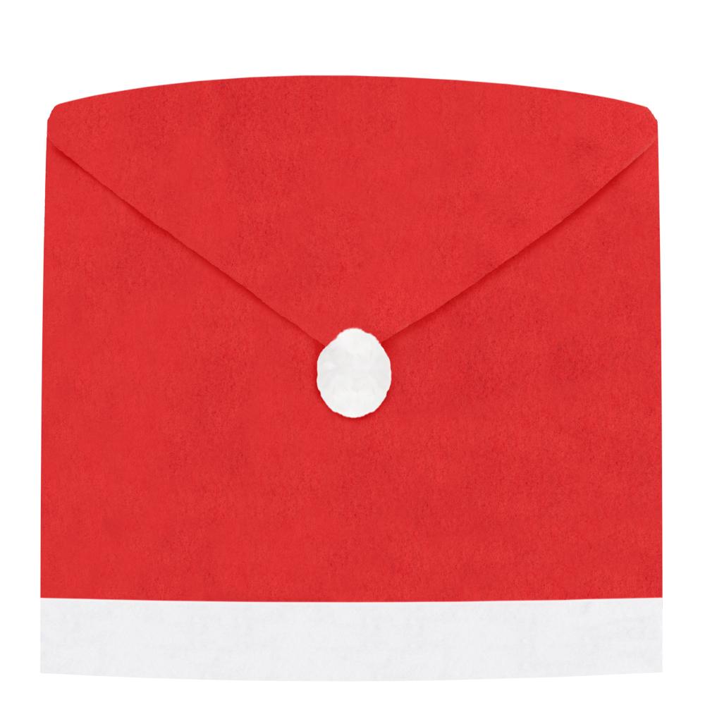 Pokrowiec na krzesło czapka Mikołaja 2 szt