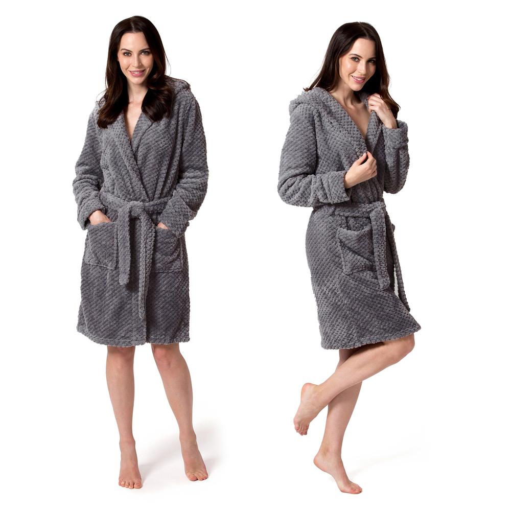Bathrobe Dressing-gown DIAMOND Grey S/M