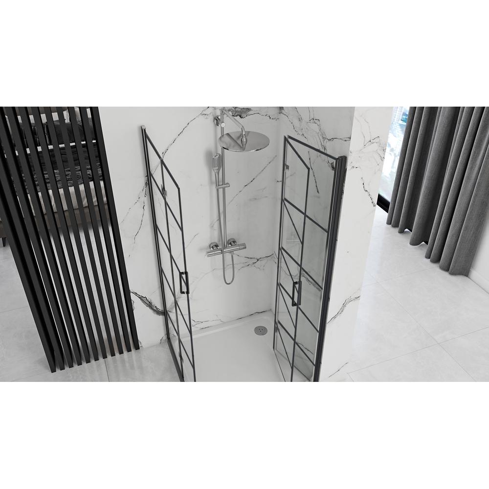 Cabine de douche Rea Molier Black Double 80x90