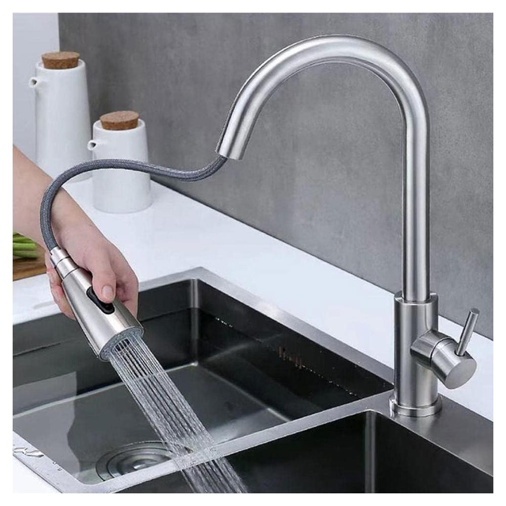 Keukenkraan REA CROSS Brush Steel