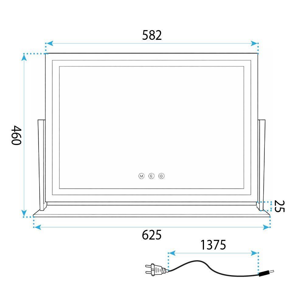 Lustro LED Studio L.Gold 58x45