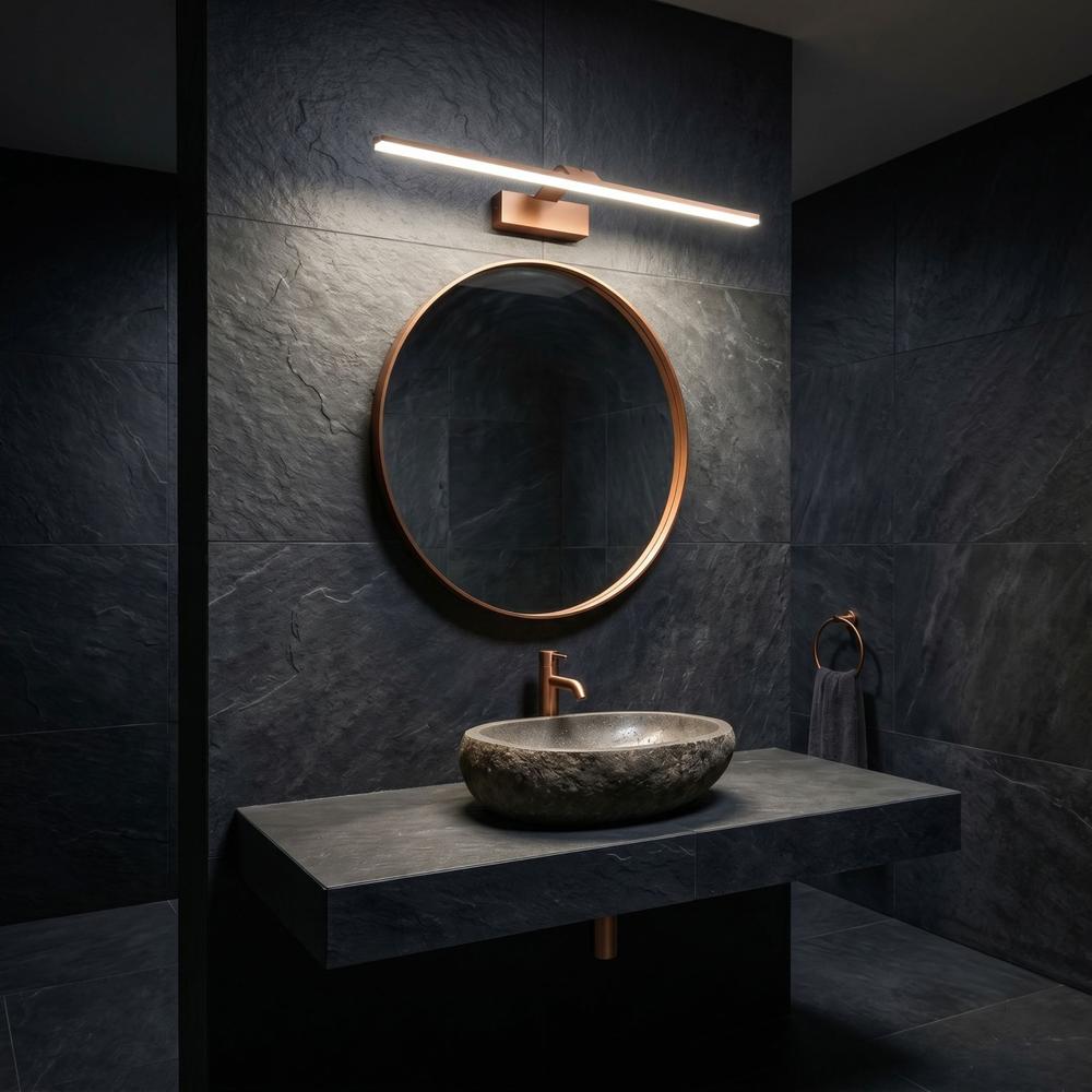 Kinkiet łazienkowy LED SWE014-1W 58cm Miedź szczotkowana