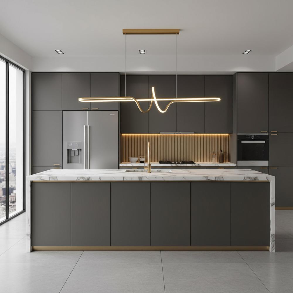 Lampe LED LHJ038-CP BRUSH GOLD