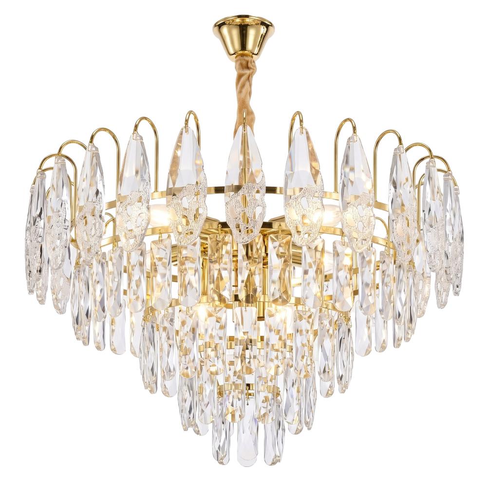 Кристална висяща лампа SWE080-CP 50cm GOLD