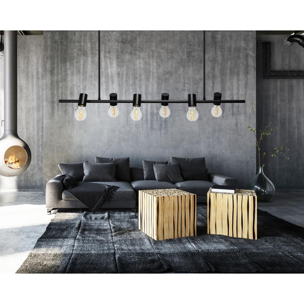 Hängelampe Metall black APP480-6CP