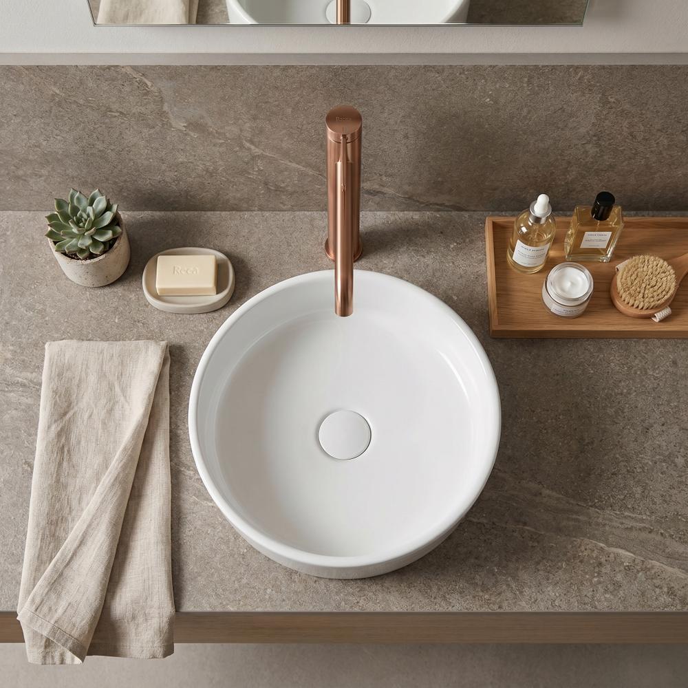 Robinet de salle de bain Rea Rivo Brush Copper