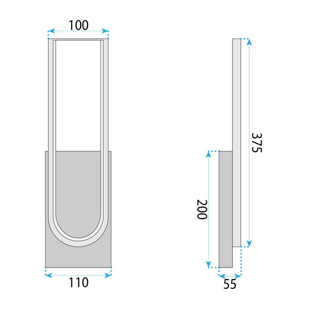 Wandlampe LED APP1782-W Brush Gold/Black