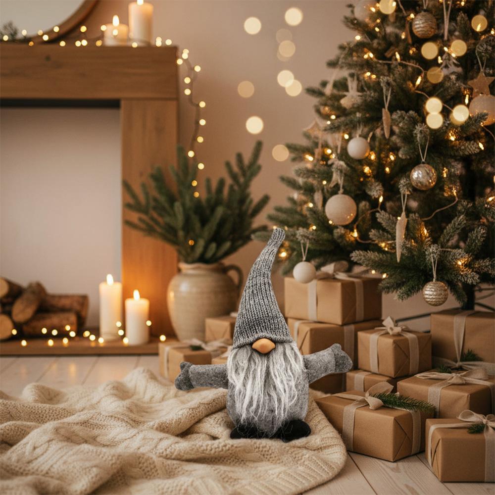 Skrzat świąteczny 35cm YX045 GREY