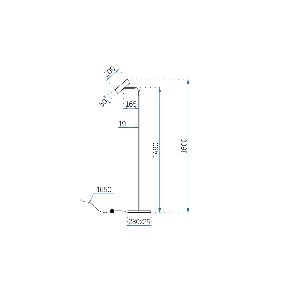 Lampe APP965-1F Schwarz