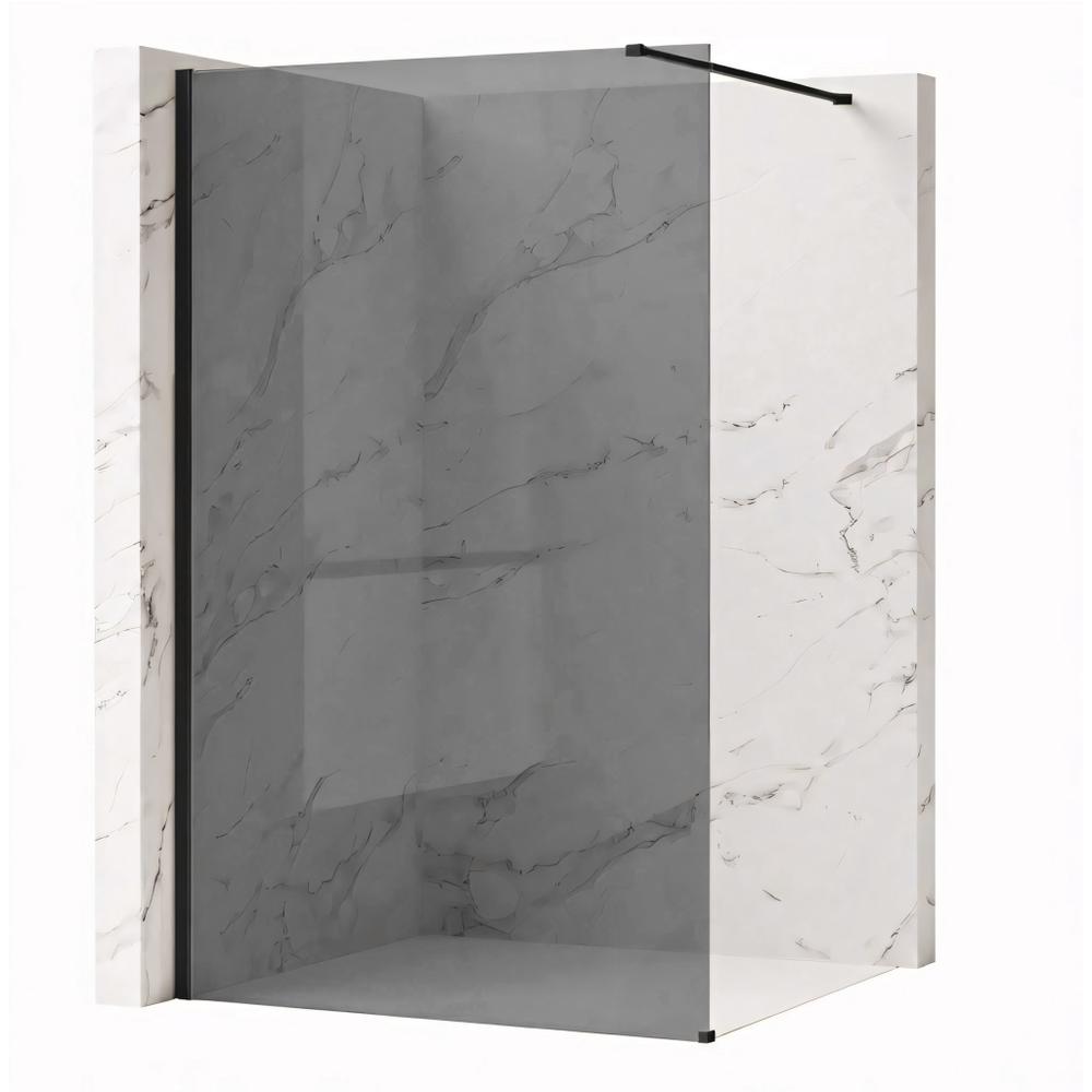 Tuš zaslon Rea Flexi Grey / Black 80