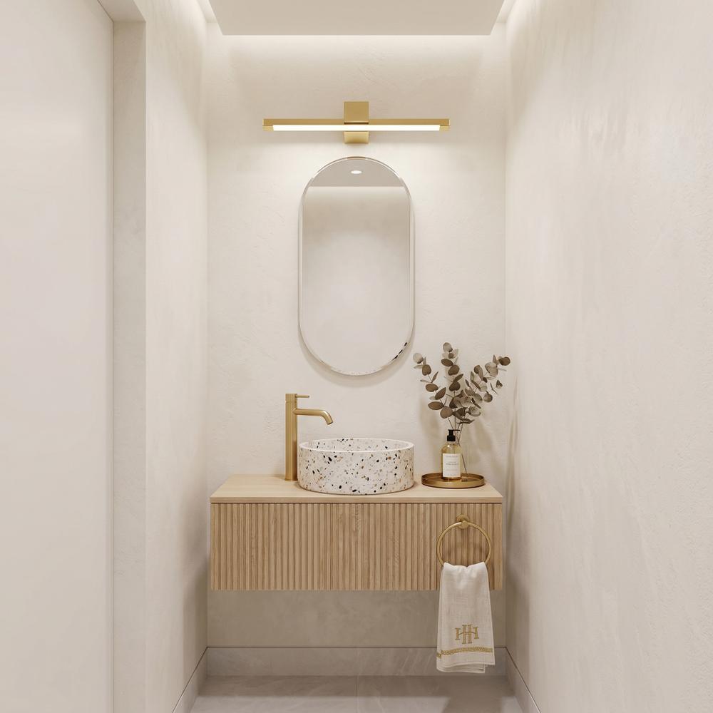 Koupelnové nástěnné LED svítidlo SWE044-1W 60cm GOLD