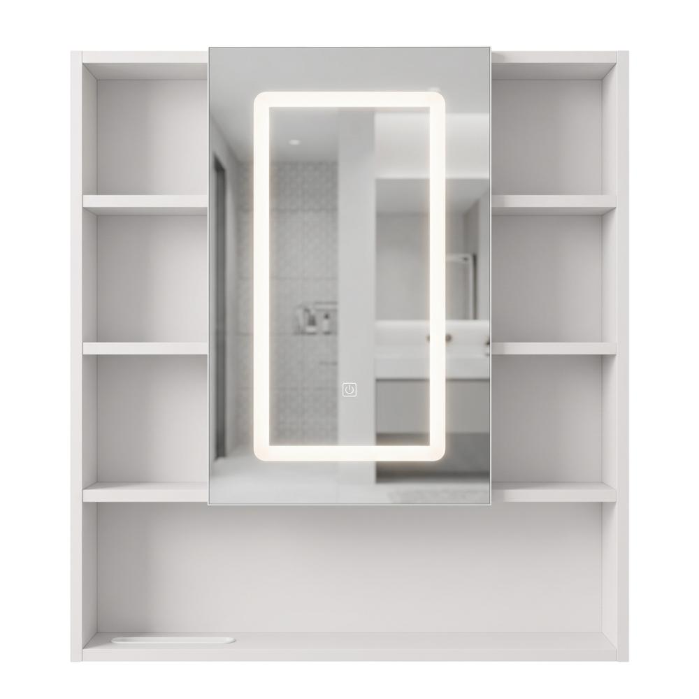 LED-Spiegelschrank Rea Luna 70x80cm