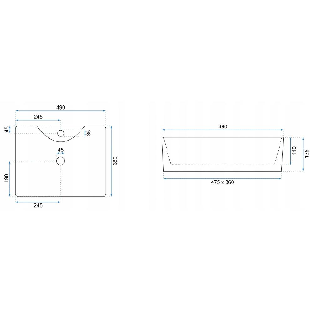 Vasque à poser Rea Kelly Marmo