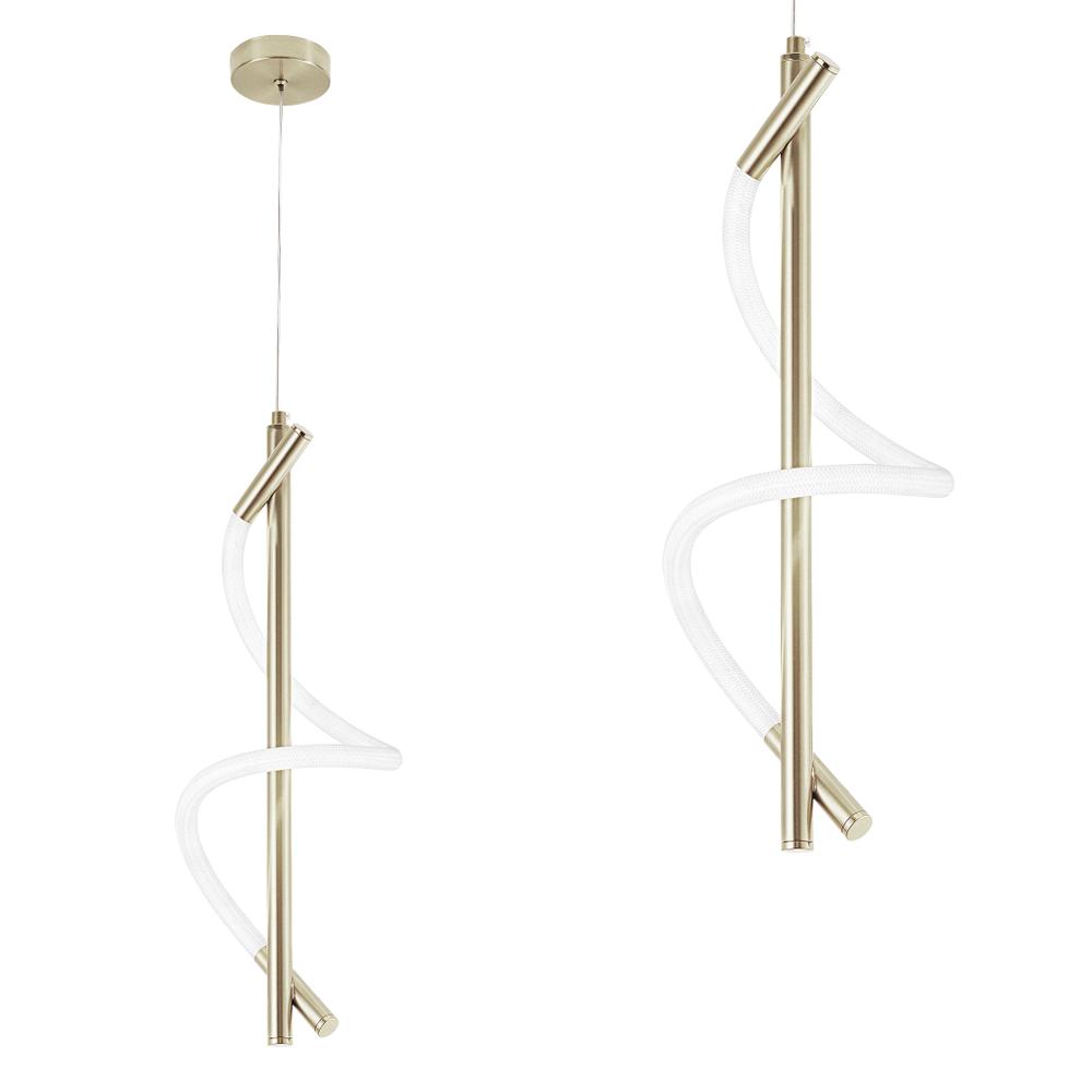 LAMPA WISZĄCA LED G015-CP JASNE ZŁOTO