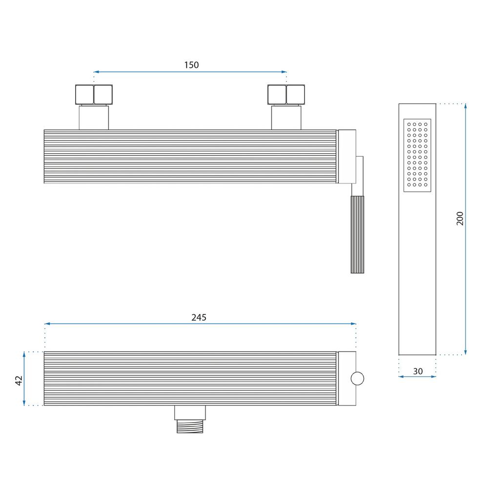 Robinet de douche REA Argon GOLD