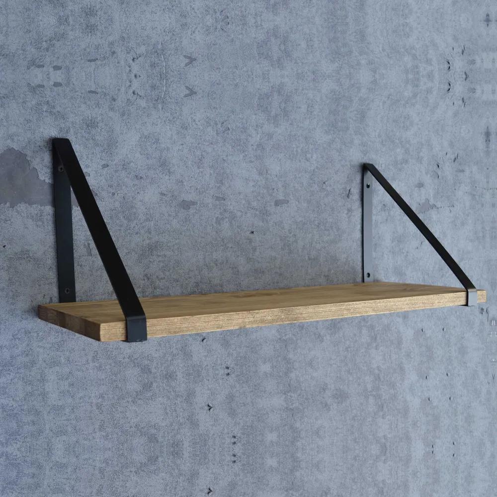 Półka ścienna drewniana 322182 kpl. 3 szt