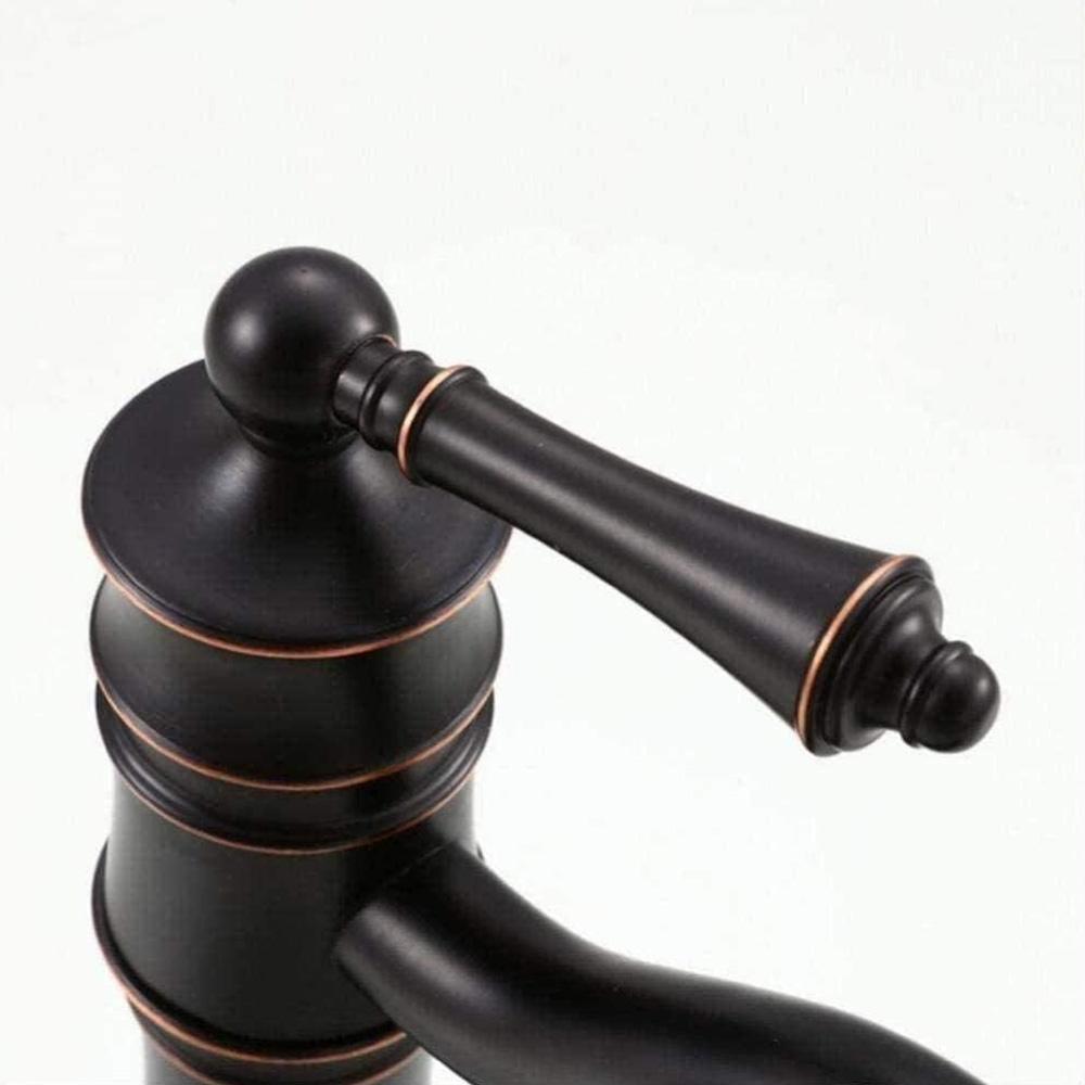 Izlietnes maisītājs Rea Vintage neapstrādāts melns Augsts