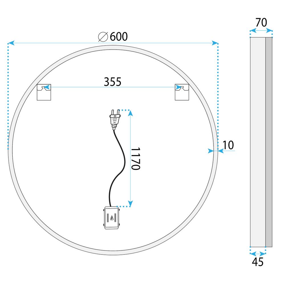 Mirror LED 60cm BL807