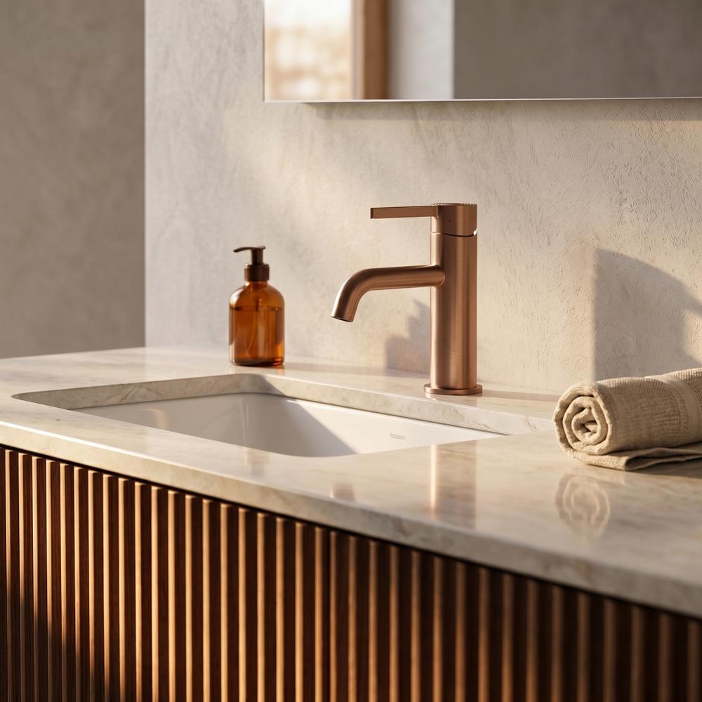 Robinet de salle de bain Rea Foster Brush Copper