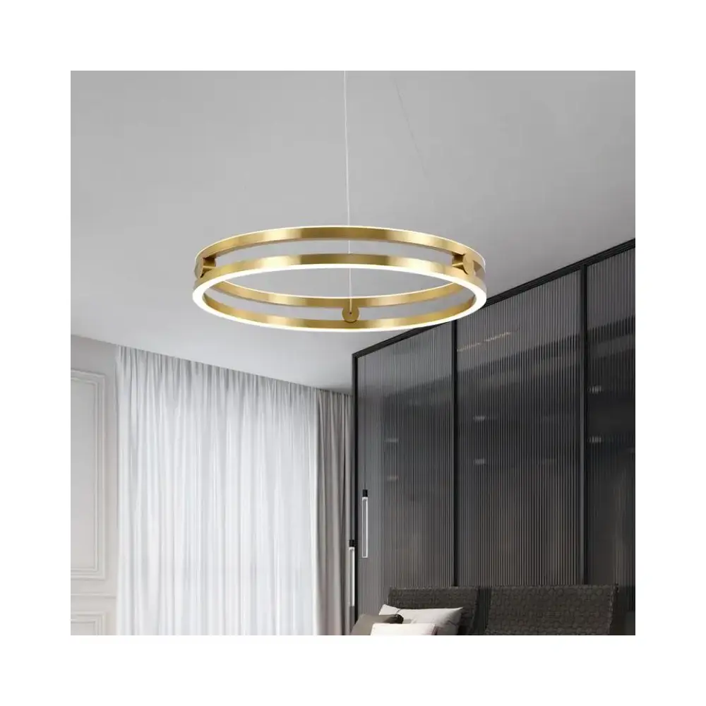 Lampa wisząca LHJ015-CP 60 CM GOLD