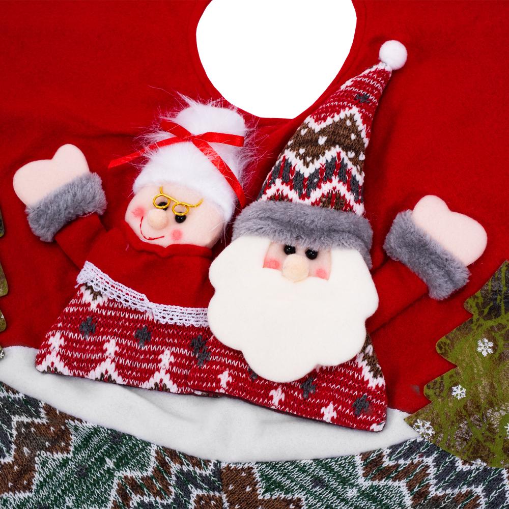 Mata pod choinkę czerwona YX22025 80 cm