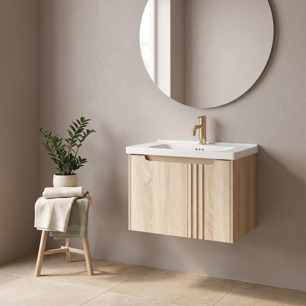 Szafka łazienkowa z umywalką Rea DB86-60L-3 Light 60cm
