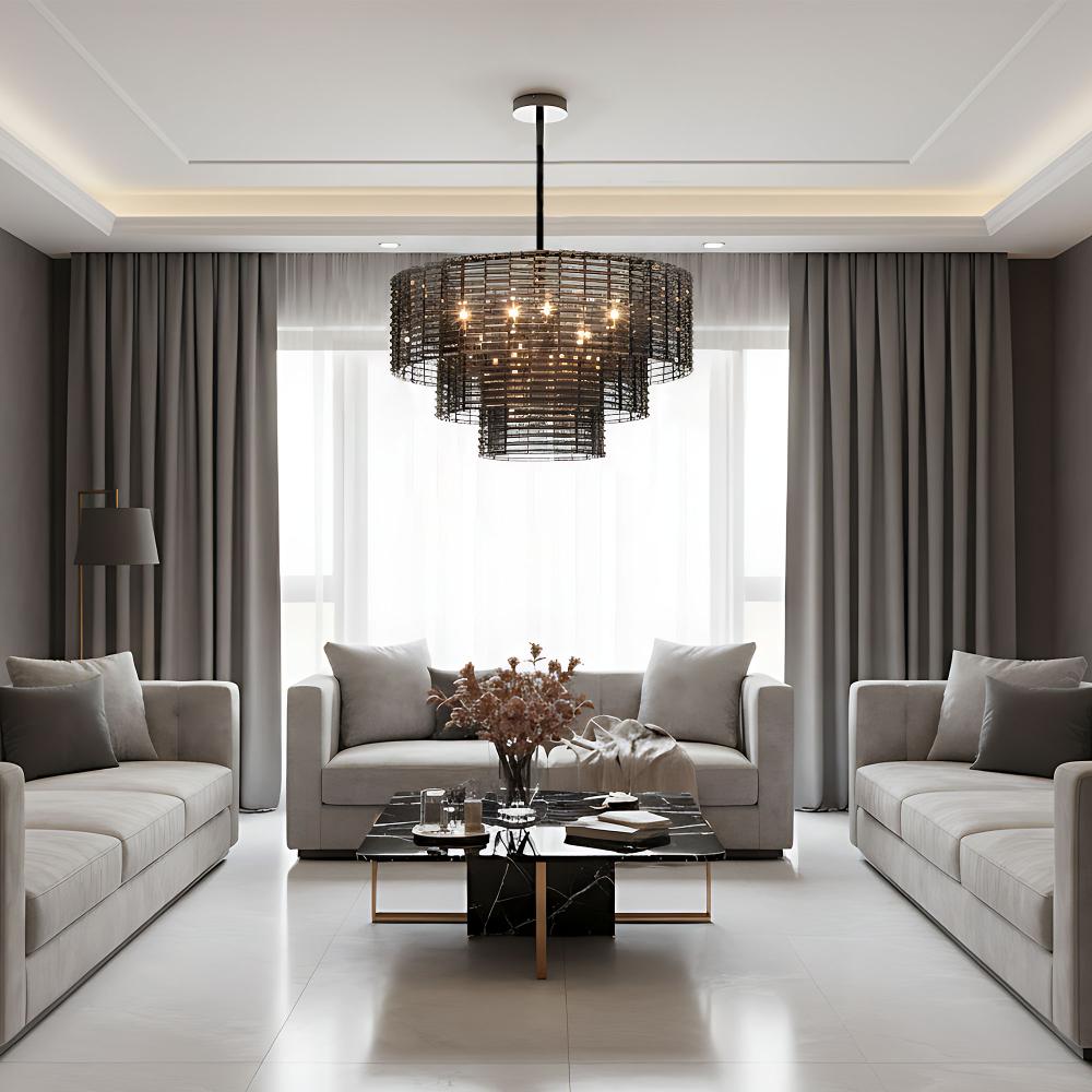 Hängelampe für die Decke APP1678-8CP Grau