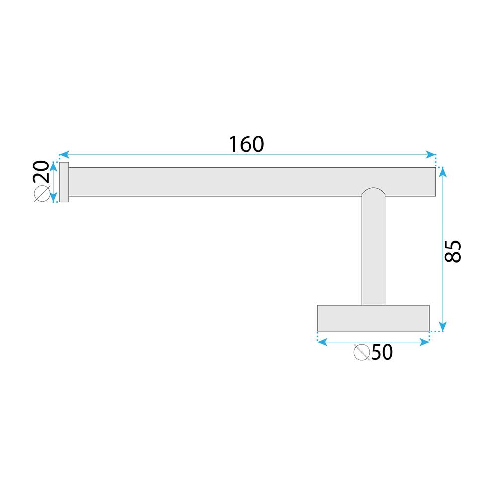 Portarrollos de papel higiénico 29105 Rivo Brush Copper