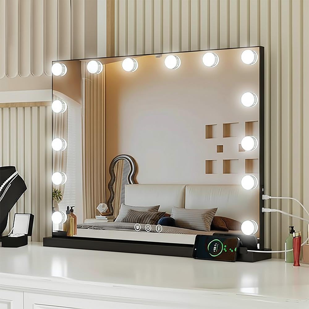 Lustro LED Hollywood Czarne