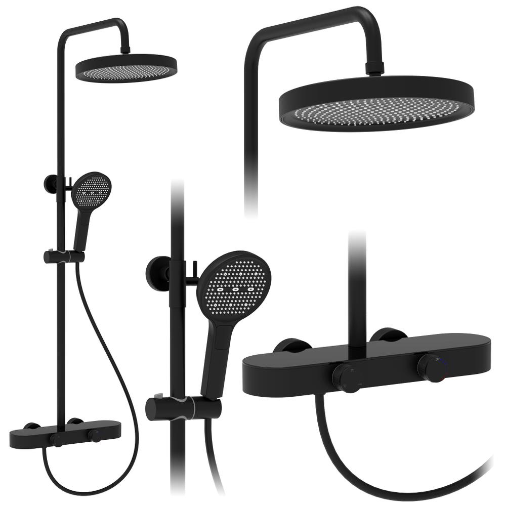 Zestaw Prysznicowy REA Creo Czarny