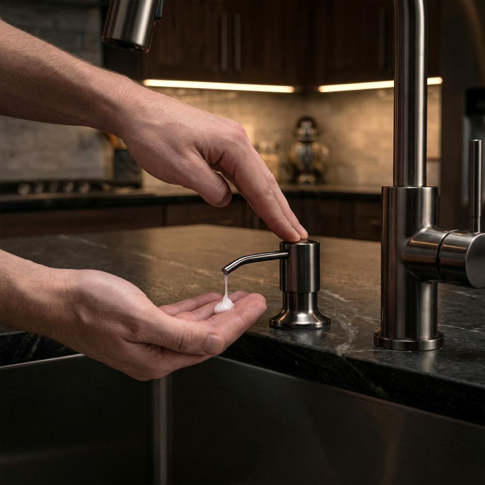 Дозатор жидкости для кухонной мойки Rea LON Titan