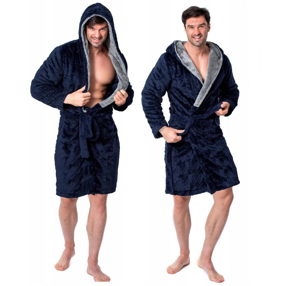 Bathrobe Jordan Navy-Grey Men L