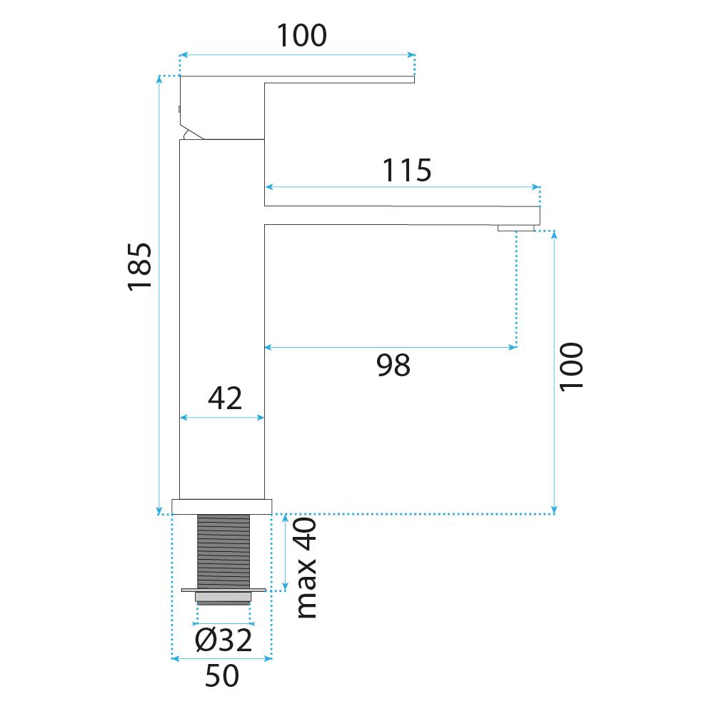 Kupaonska miješalica Rea Arcos Titan
