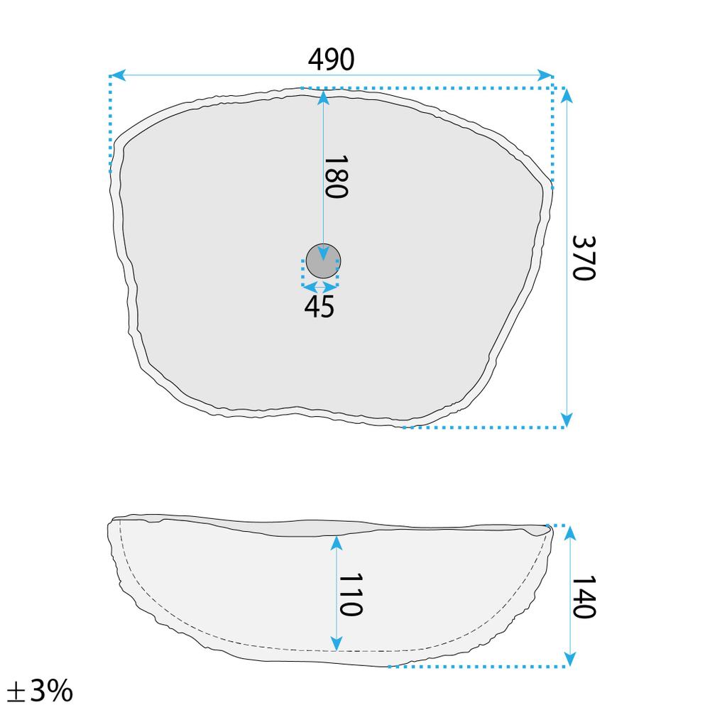Countertop Basin Rea Isla Shiro