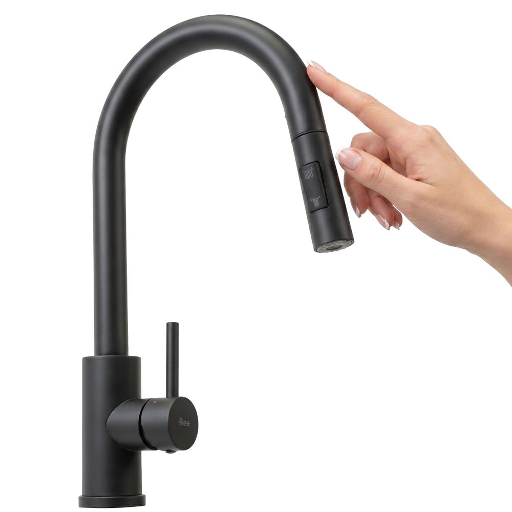Kuchynská batéria Rea Fresh Touch Black Matt