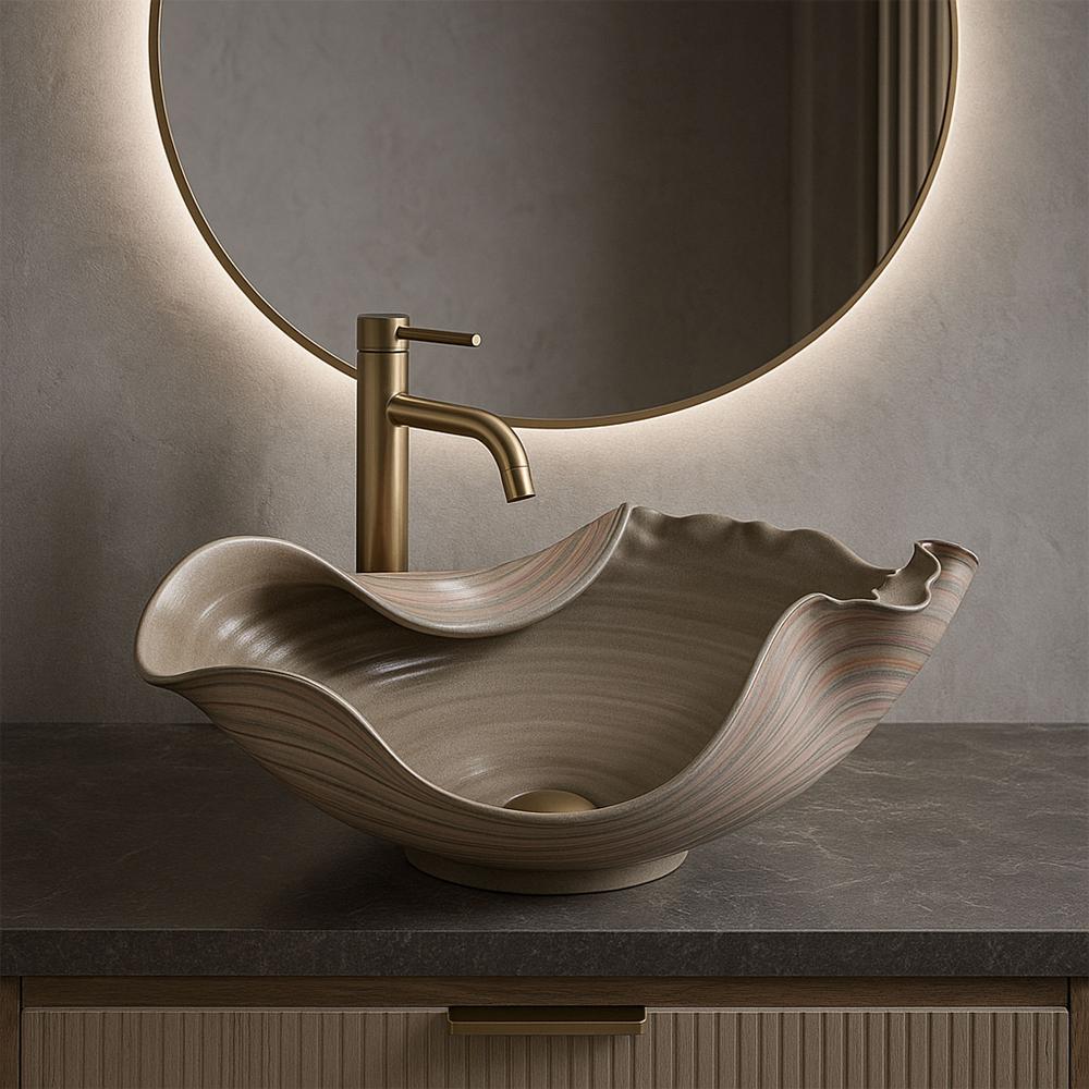 Umywalka nablatowa Rea HM-17 Handmade ART