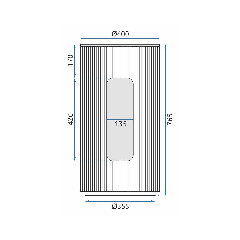 Отдельно стоящий пьедестал с умывальником Rea Ingrid Grey