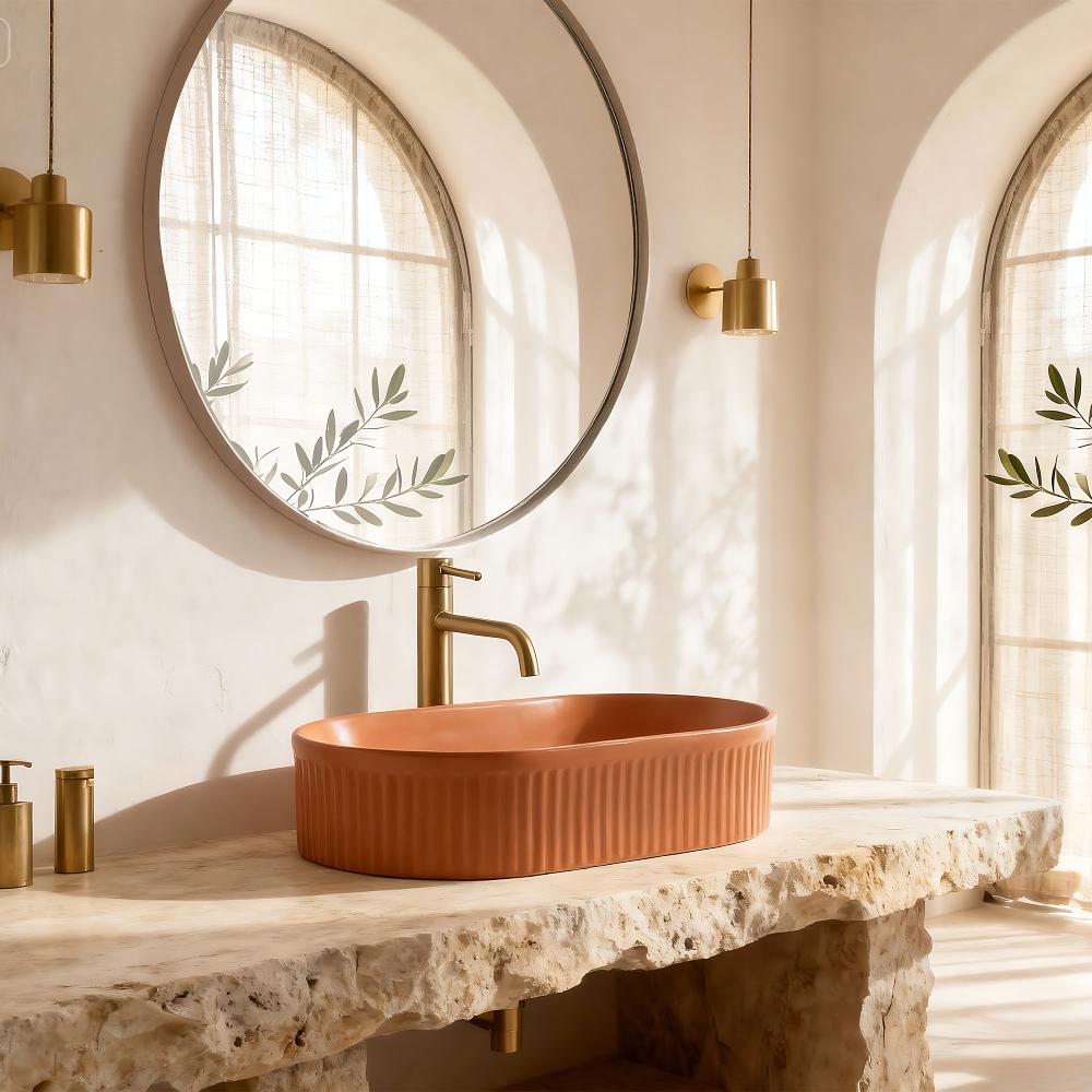 Umywalka nablatowa Rea Vanda Cinnamon Matt